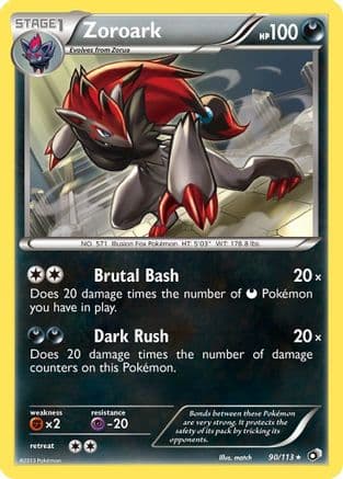 Zoroark 090/113 - Legendary Treasures Reverse Holofoil