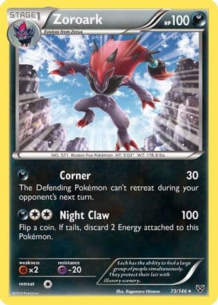 Zoroark 073  - Reverse Holofoil XY Base Set - Holo Rare