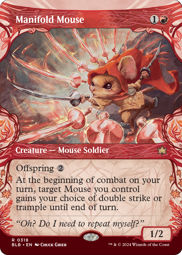 Manifold Mouse (Showcase) [Bloomburrow] Foil