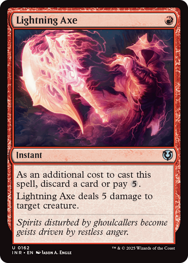 Lightning Axe (-162) [Innistrad Remastered]  Foil