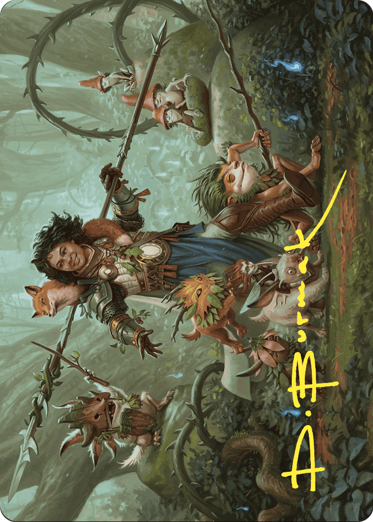 Ellivere of the Wild Court // Ellivere of the Wild Court (AWOE-049) - Wilds of Eldraine Art Series (Borderless) Foil