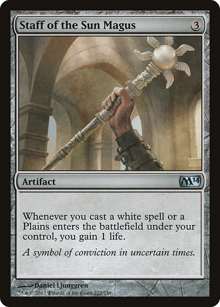 Staff of the Sun Magus [Magic 2014] Foil