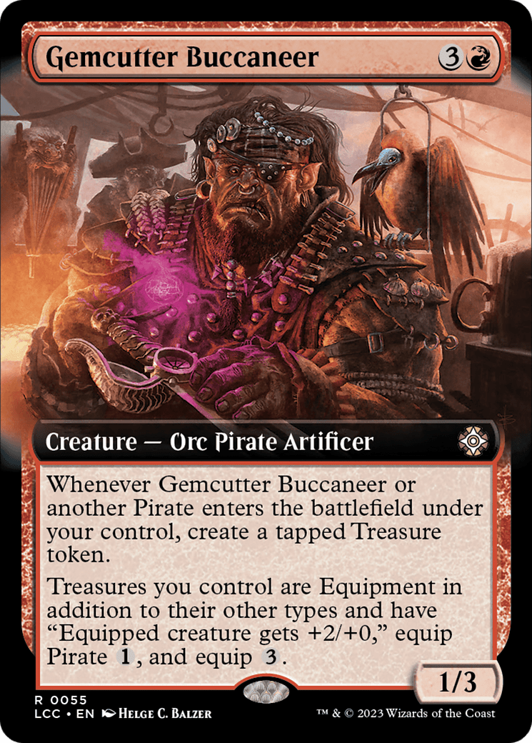 Gemcutter Buccaneer (Extended Art) [The Lost Caverns of Ixalan Commander] Foil