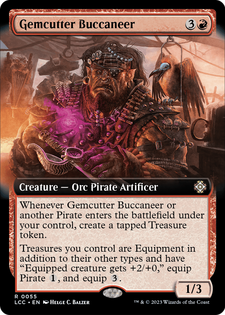 Gemcutter Buccaneer (Extended Art) [The Lost Caverns of Ixalan Commander] Foil