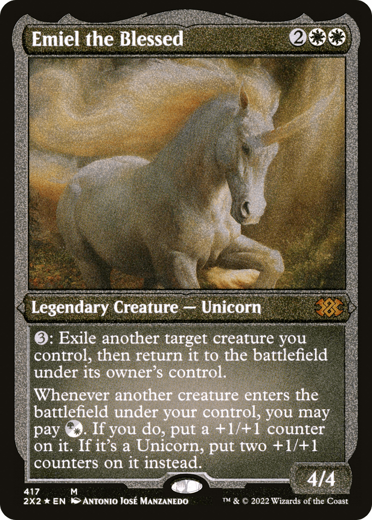 Emiel the Blessed (Foil Etched) |  Foil (417) [Double Masters 2022]