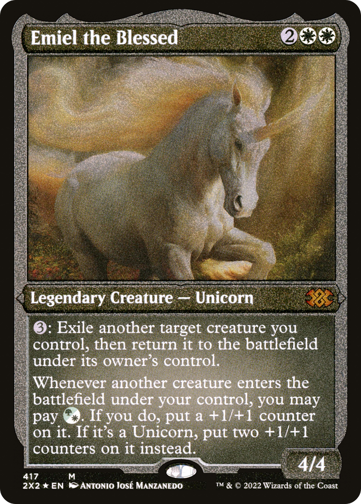 Emiel the Blessed (Foil Etched) |  Foil (417) [Double Masters 2022]