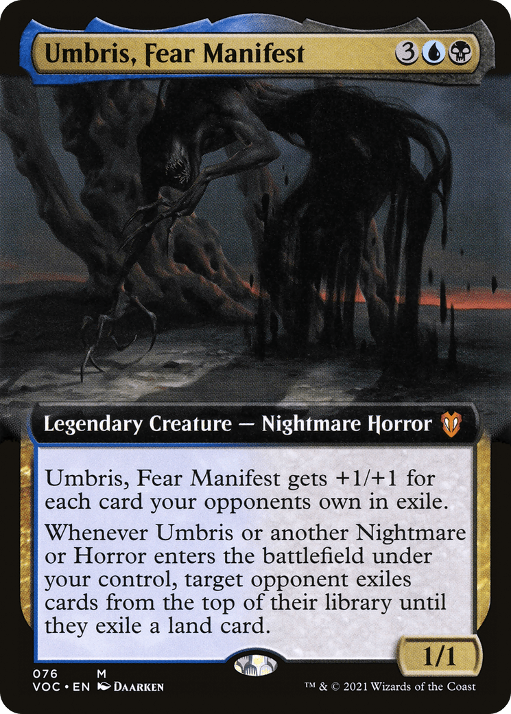 Umbris, Fear Manifest (Extended Art) [Innistrad: Crimson Vow Commander]