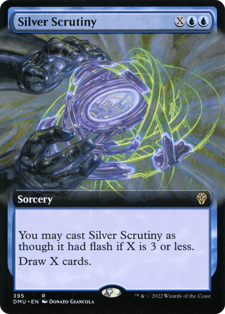 Silver Scrutiny (Extended Art) [Dominaria United] Foil