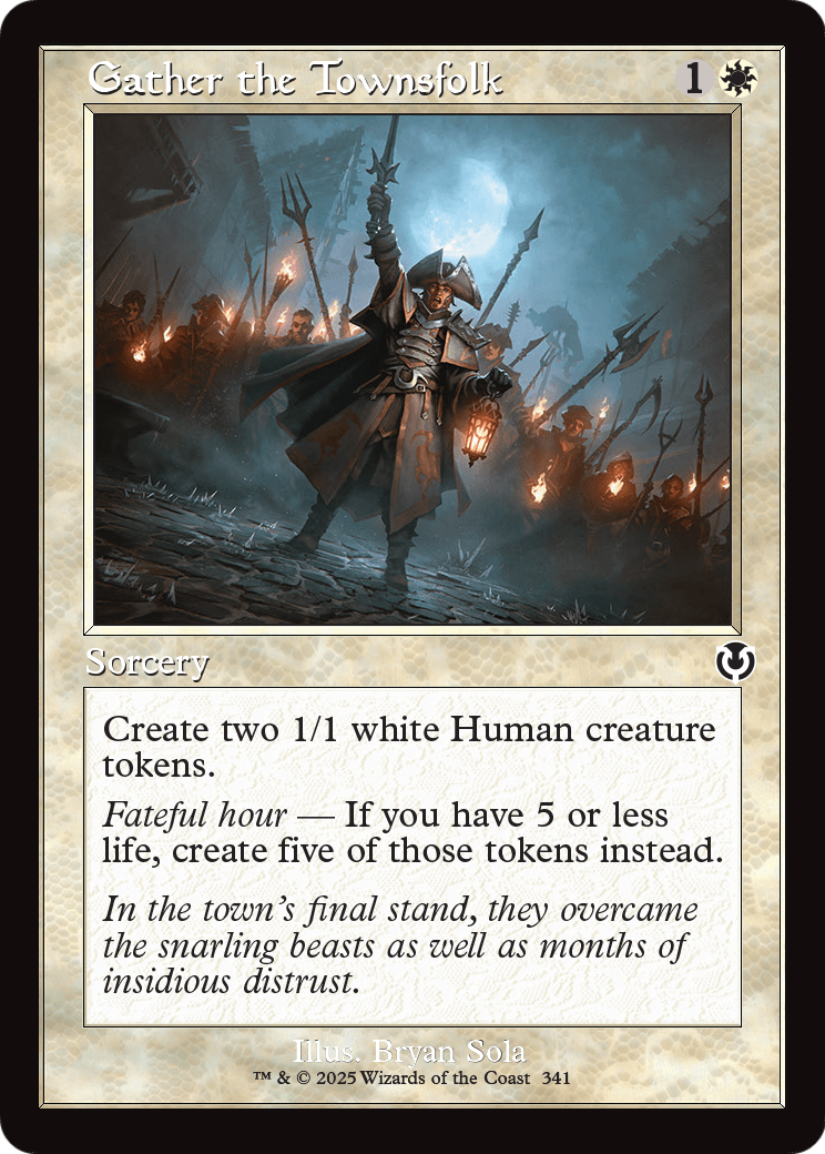 Gather the Townsfolk (Retro Frame) (-341) [Innistrad Remastered]  Foil