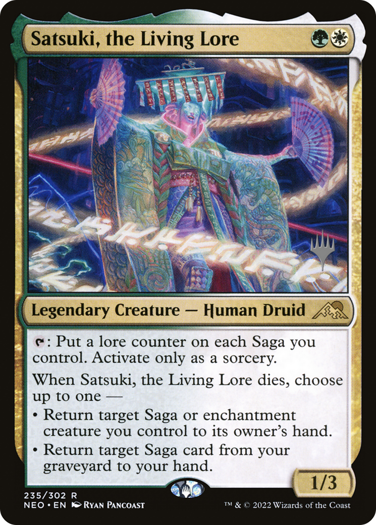 Satsuki, the Living Lore (Promo Pack) [Kamigawa: Neon Dynasty Promos] Foil
