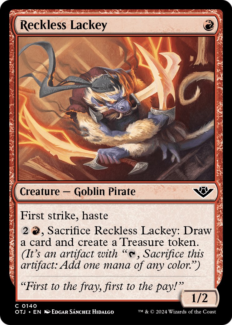 Reckless Lackey [Outlaws of Thunder Junction] Foil