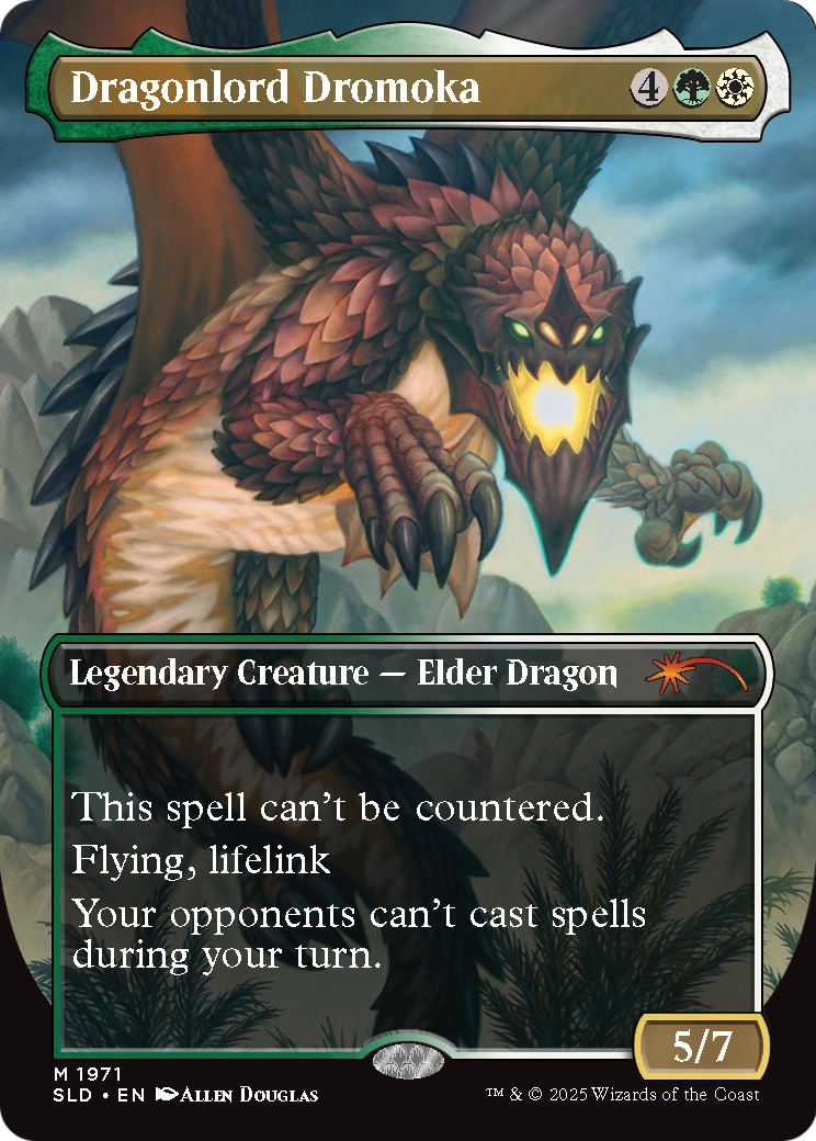 Dragonlord Dromoka // Dragonlord Dromoka (1971) [Secret Lair Drop]  (Borderless) Foil