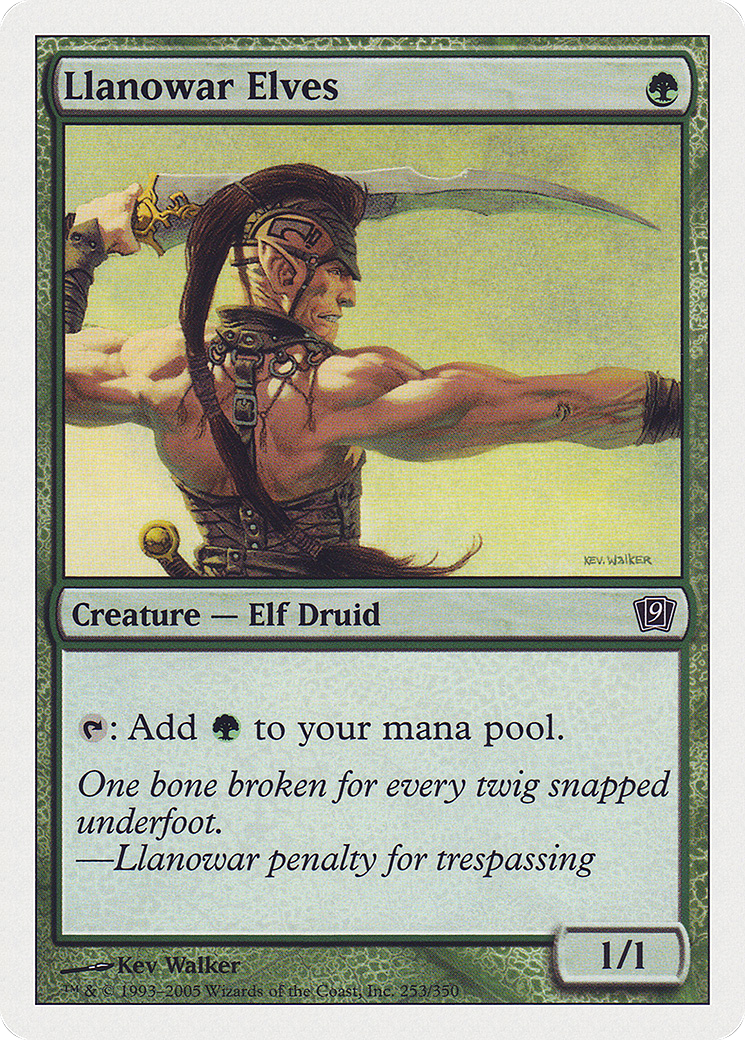 Llanowar Elves [Ninth Edition] Foil