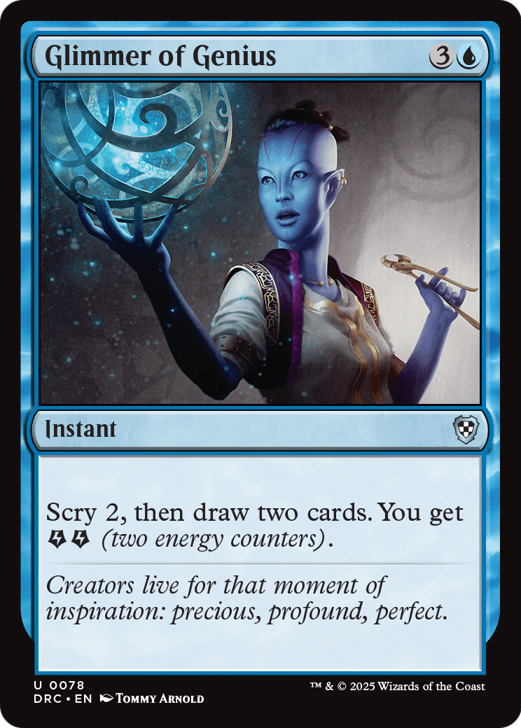 Glimmer of Genius (-078) [Commander: Aetherdrift]
