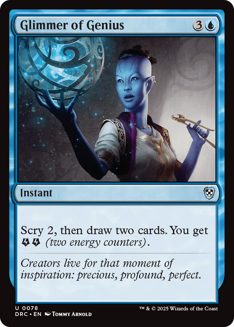 Glimmer of Genius (-078) [Commander: Aetherdrift]