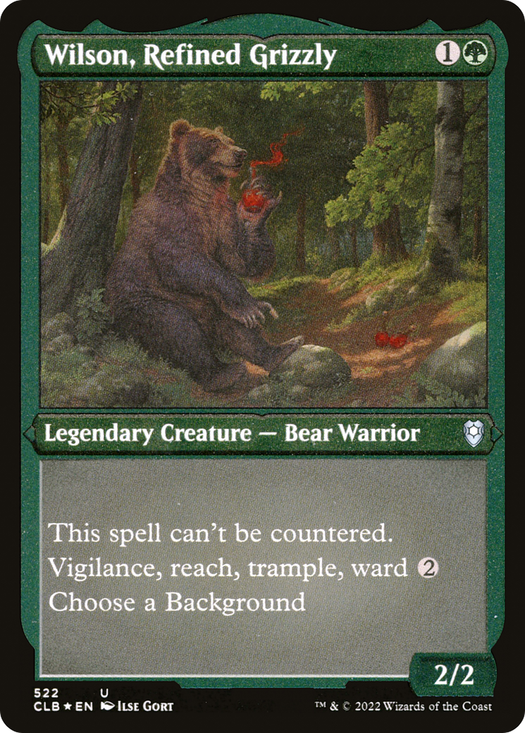 Wilson, Refined Grizzly (522) [Commander Legends: Battle for Baldur's Gate]  Foil