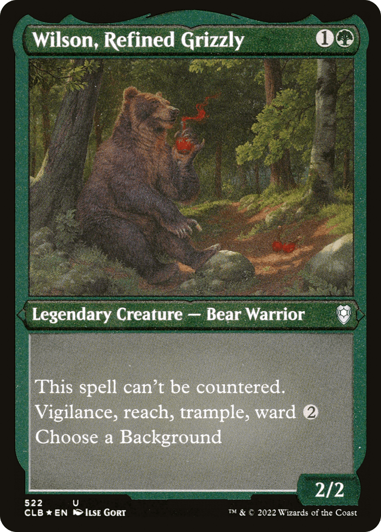 Wilson, Refined Grizzly (522) [Commander Legends: Battle for Baldur's Gate]  Foil