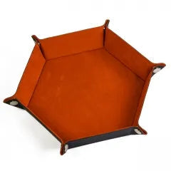 Folding Hexagonal Dice Tray | Orange (A10)
