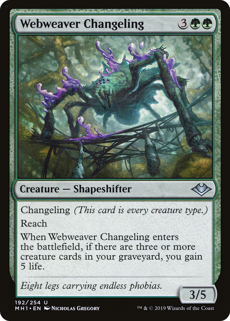 Webweaver Changeling [Modern Horizons] Foil