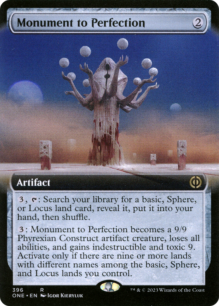 Monument to Perfection (Extended Art) [Phyrexia: All Will Be One] Foil