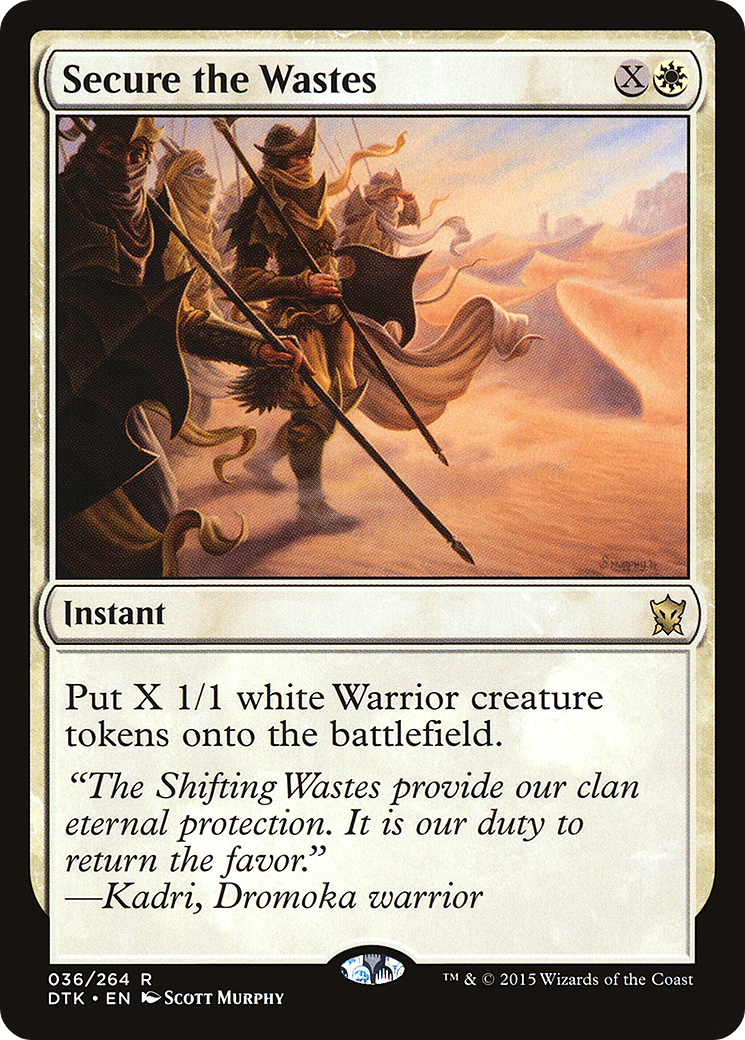 Secure the Wastes [Dragons of Tarkir] Foil