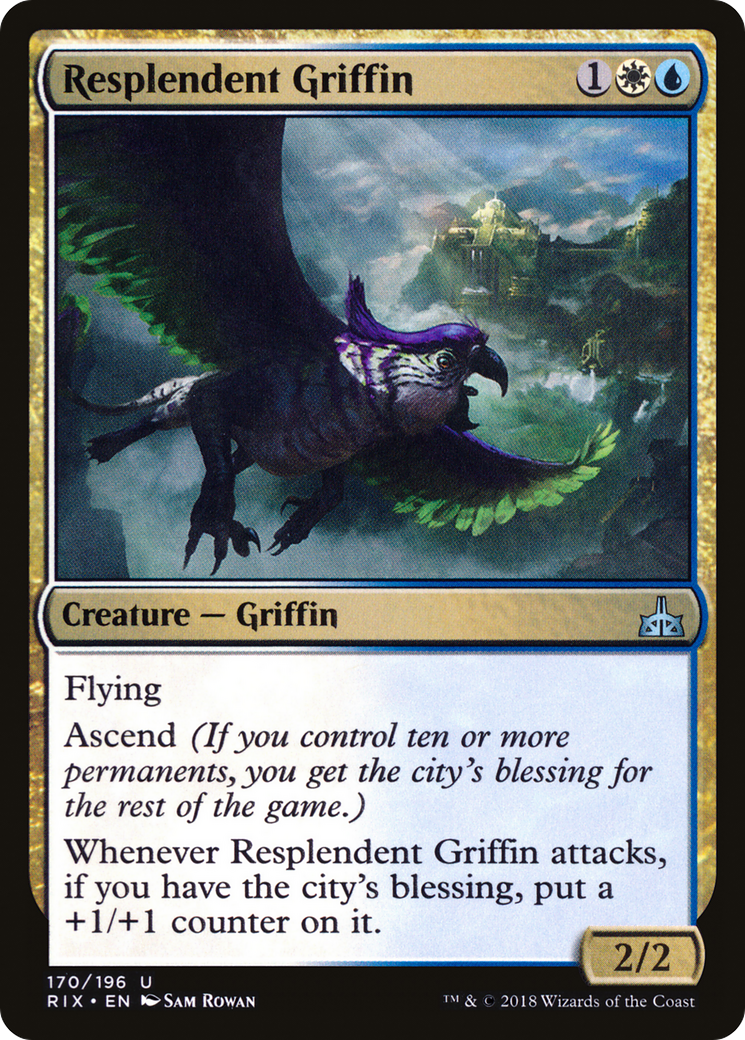 Resplendent Griffin [Rivals of Ixalan] Foil