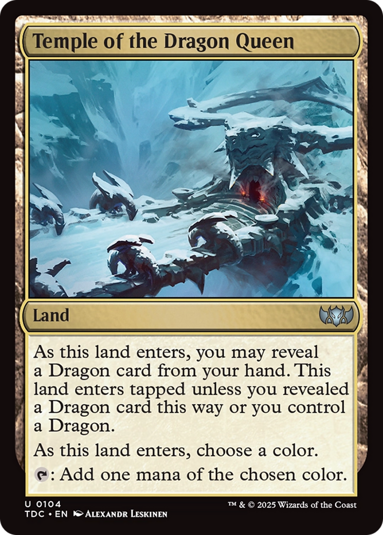 Temple of the Dragon Queen (104) [Commander: Tarkir: Dragonstorm]