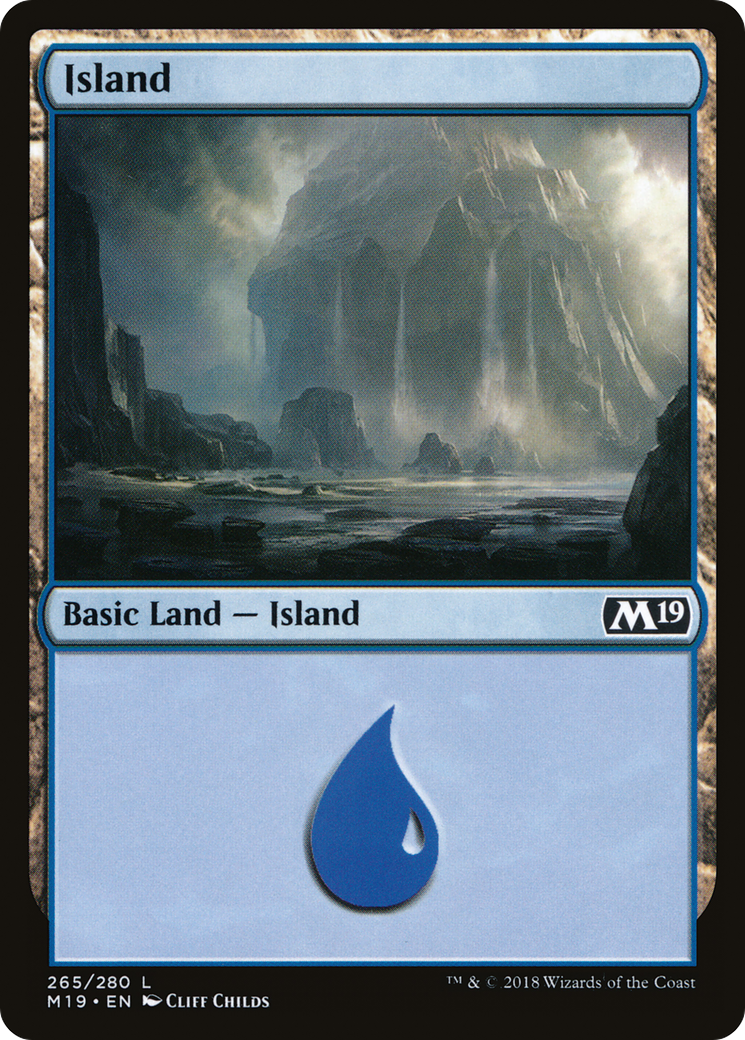 Island (265) [Core Set 2019] Foil