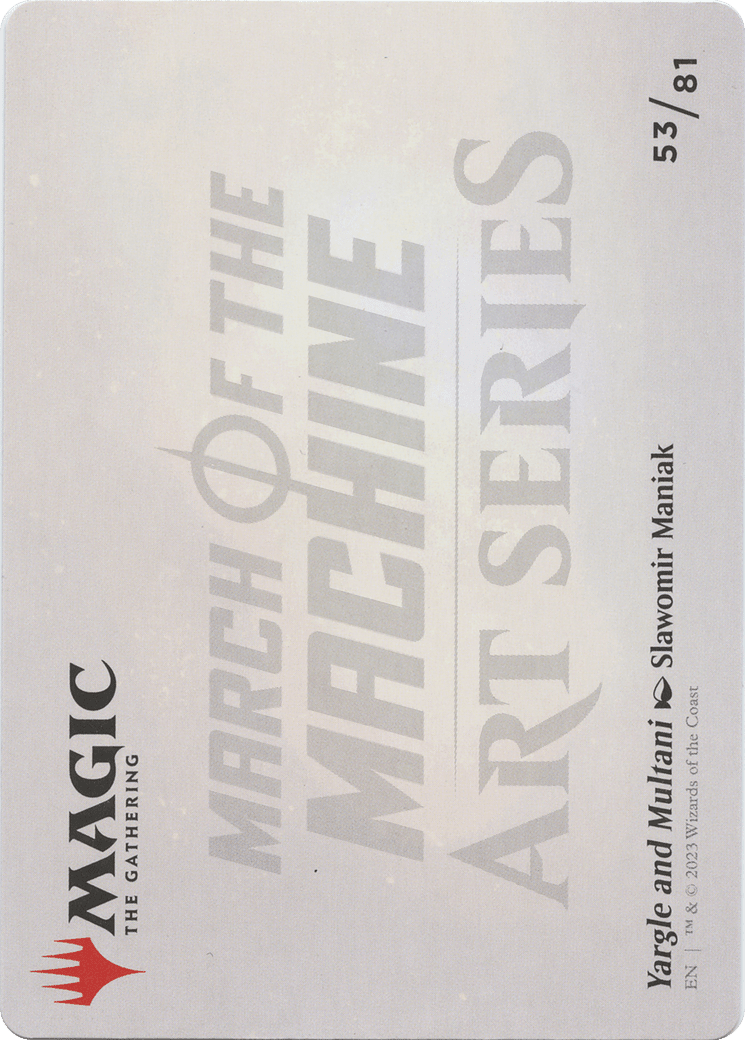 Yargle and Multani // Yargle and Multani (AMOM-053) - March of the Machine Art Series (Borderless)