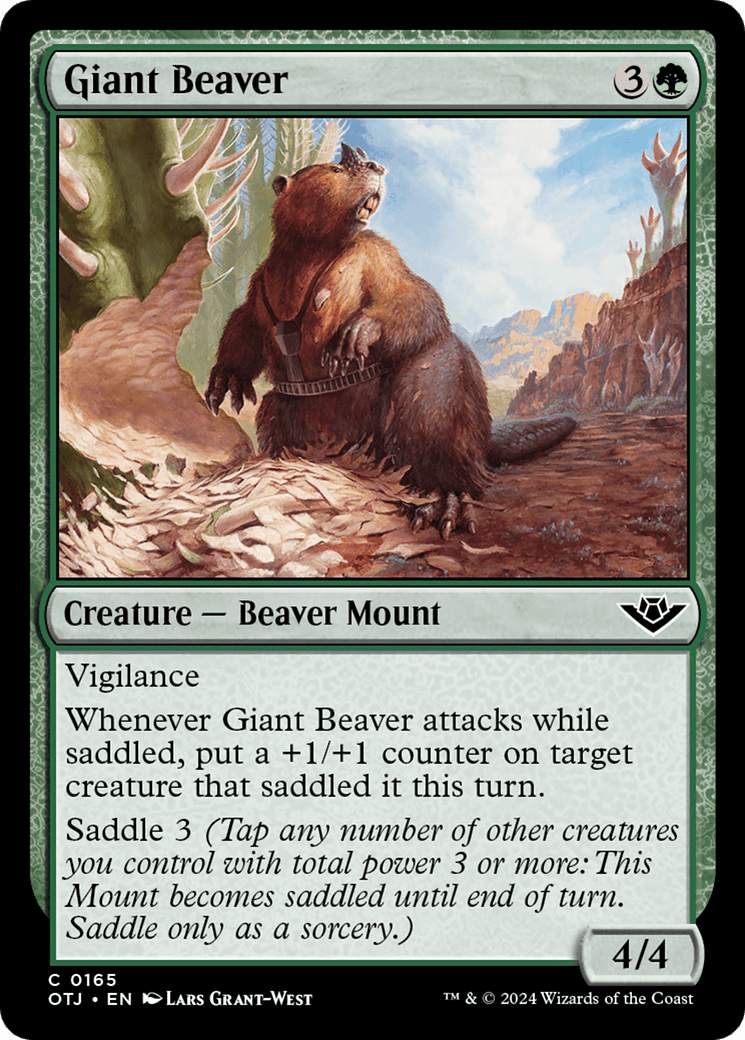Giant Beaver [Outlaws of Thunder Junction] Foil