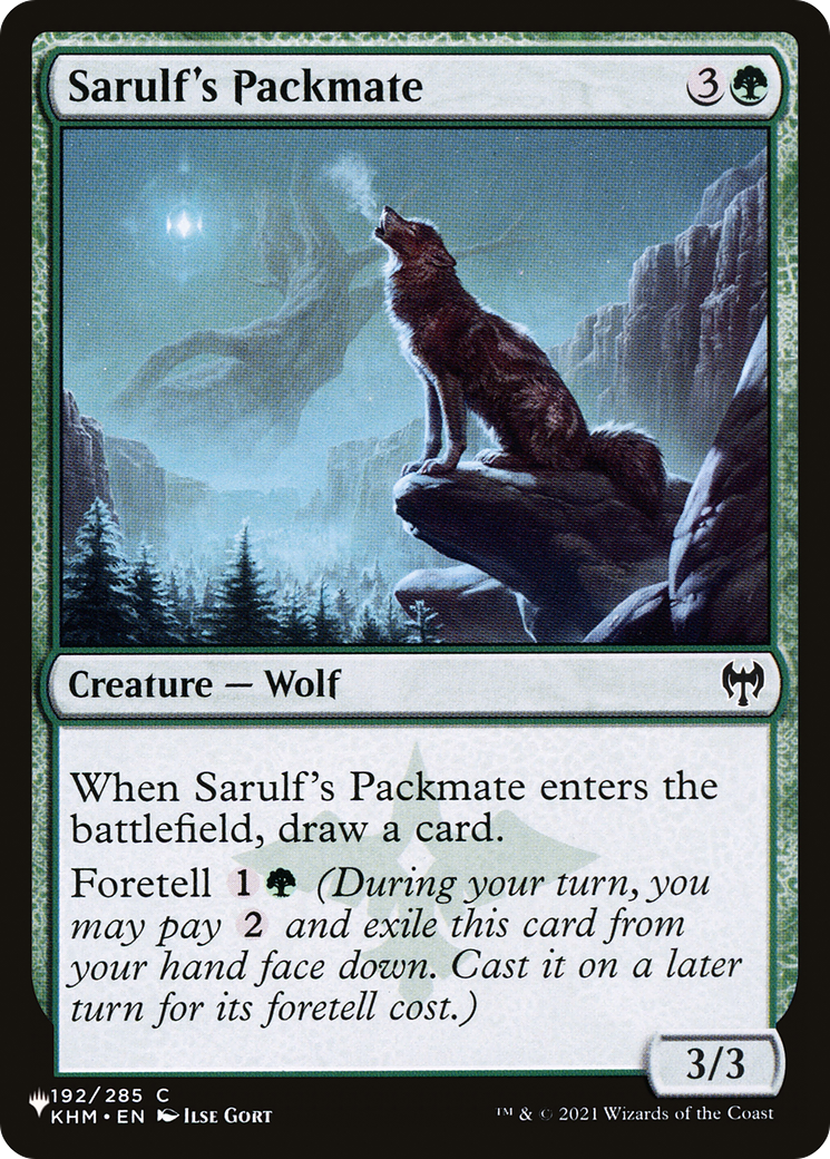 Sarulf's Packmate |  (KHM-192) [The List]