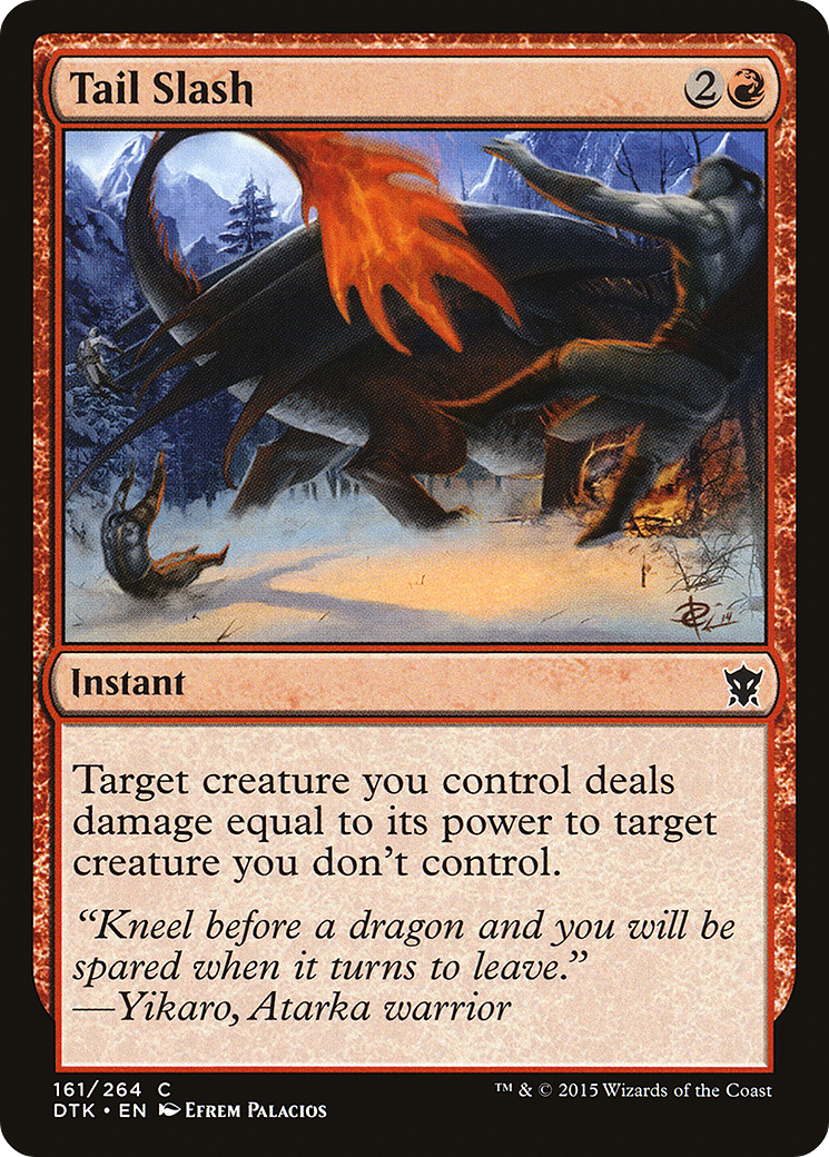 Tail Slash [Dragons of Tarkir] Foil