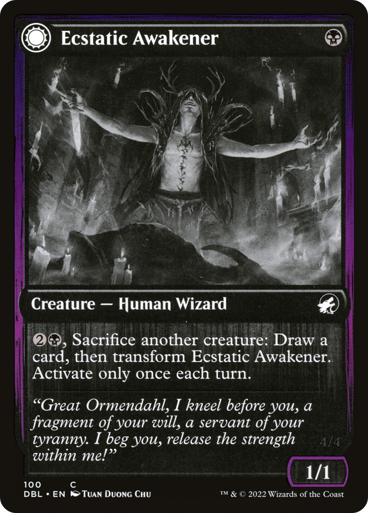 Ecstatic Awakener // Awoken Demon [Innistrad: Double Feature] Foil