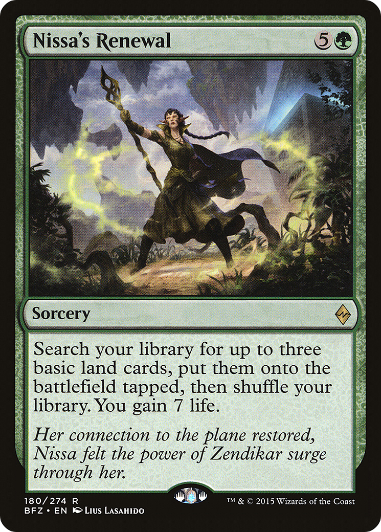 Nissa's Renewal [Battle for Zendikar] Foil