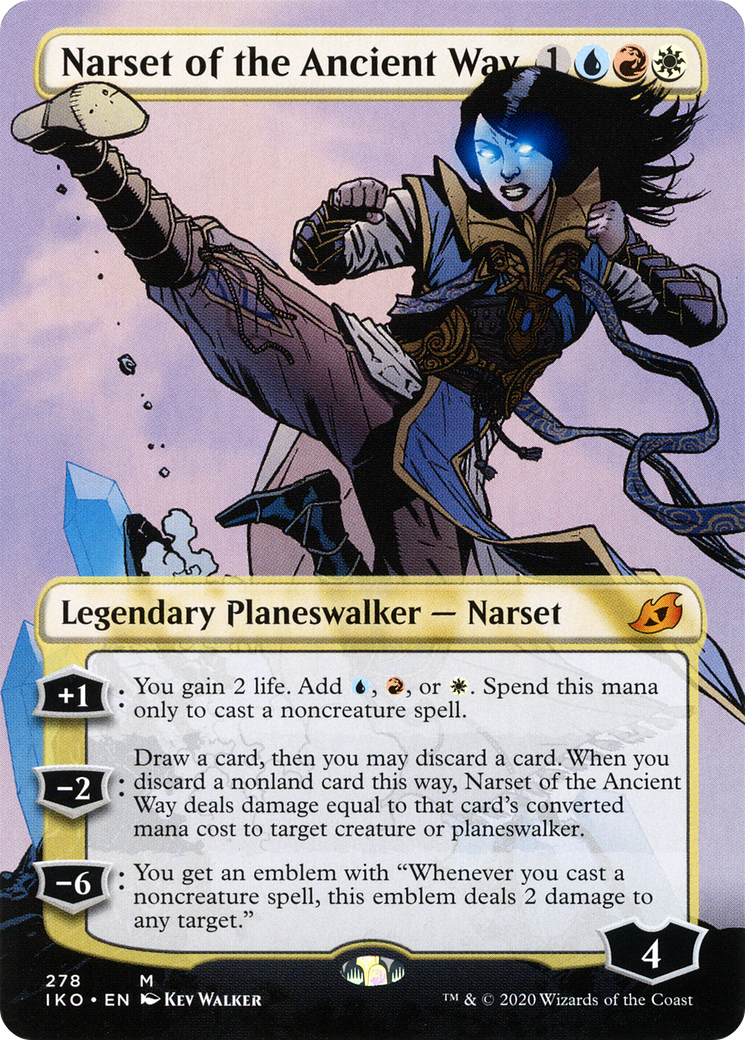 Narset of the Ancient Way (Borderless) [Ikoria: Lair of Behemoths] Foil
