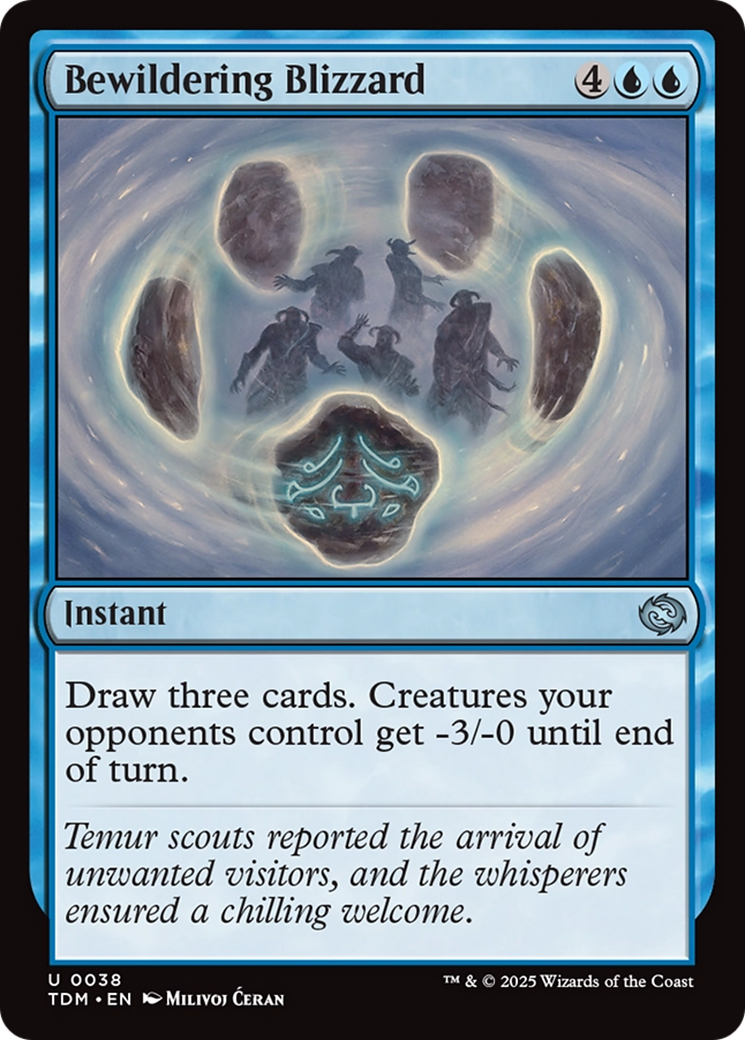 Bewildering Blizzard (038) [Tarkir: Dragonstorm]  Foil