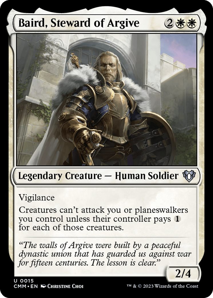 Baird, Steward of Argive [Commander Masters] Foil