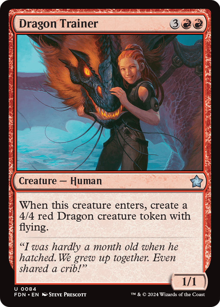 Dragon Trainer (FDN-084) - Foundations Foil