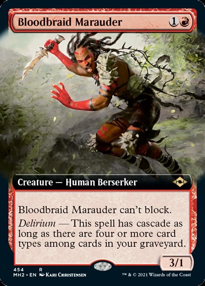 Bloodbraid Marauder (Extended Art) [Modern Horizons 2] Foil
