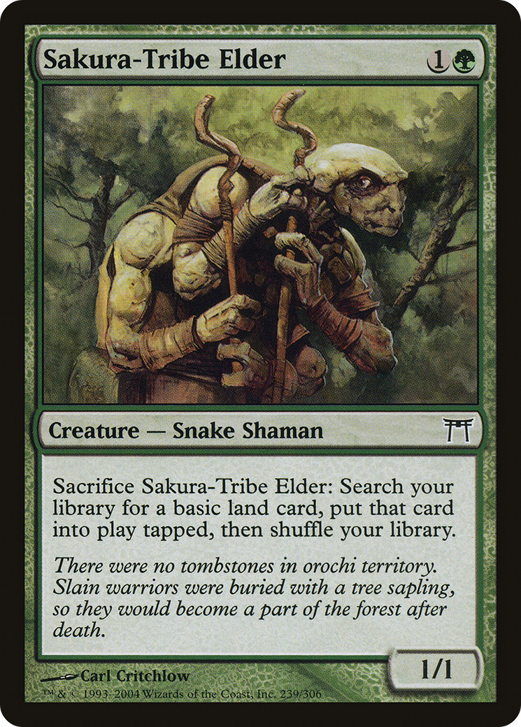 Sakura-Tribe Elder [Champions of Kamigawa] Foil