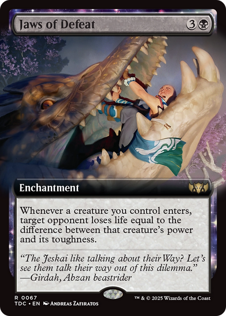 Jaws of Defeat (Extended Art) (067) [Commander: Tarkir: Dragonstorm]