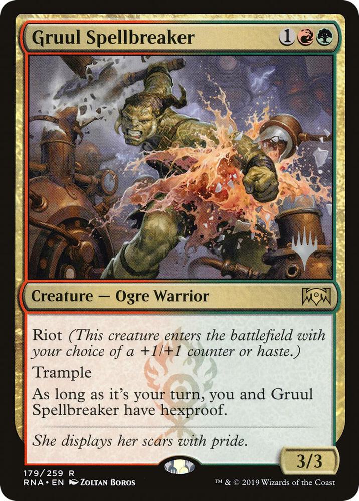 Gruul Spellbreaker 179 (Promo Pack: Throne of Eldraine) 