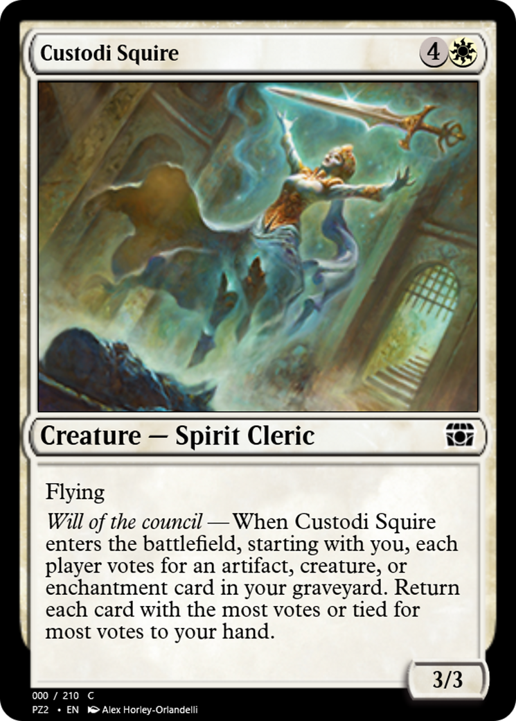 Custodi Squire (PZ2-65781) - Treasure Chest Foil