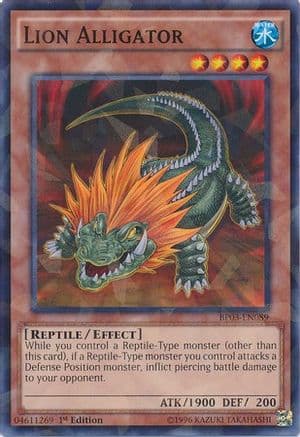 Lion Alligator [BP03-EN089] Shatterfoil Rare
