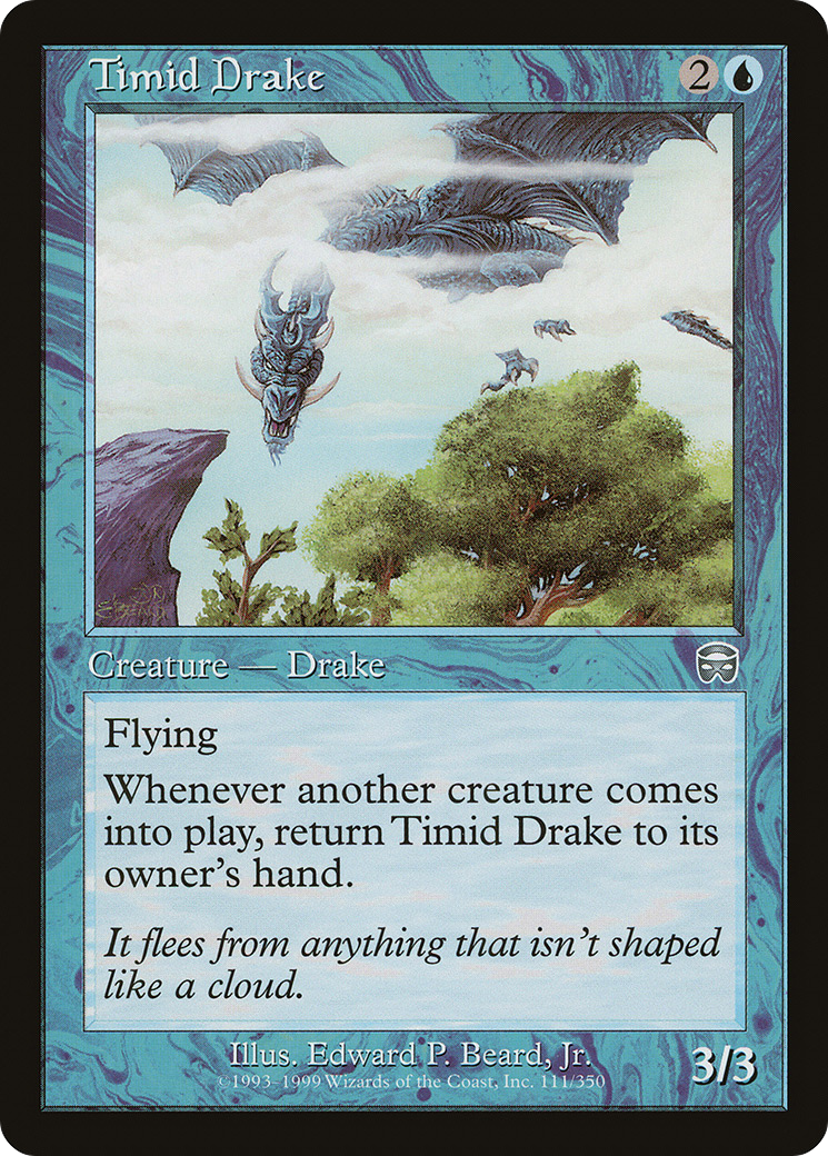 Timid Drake [Mercadian Masques] Foil
