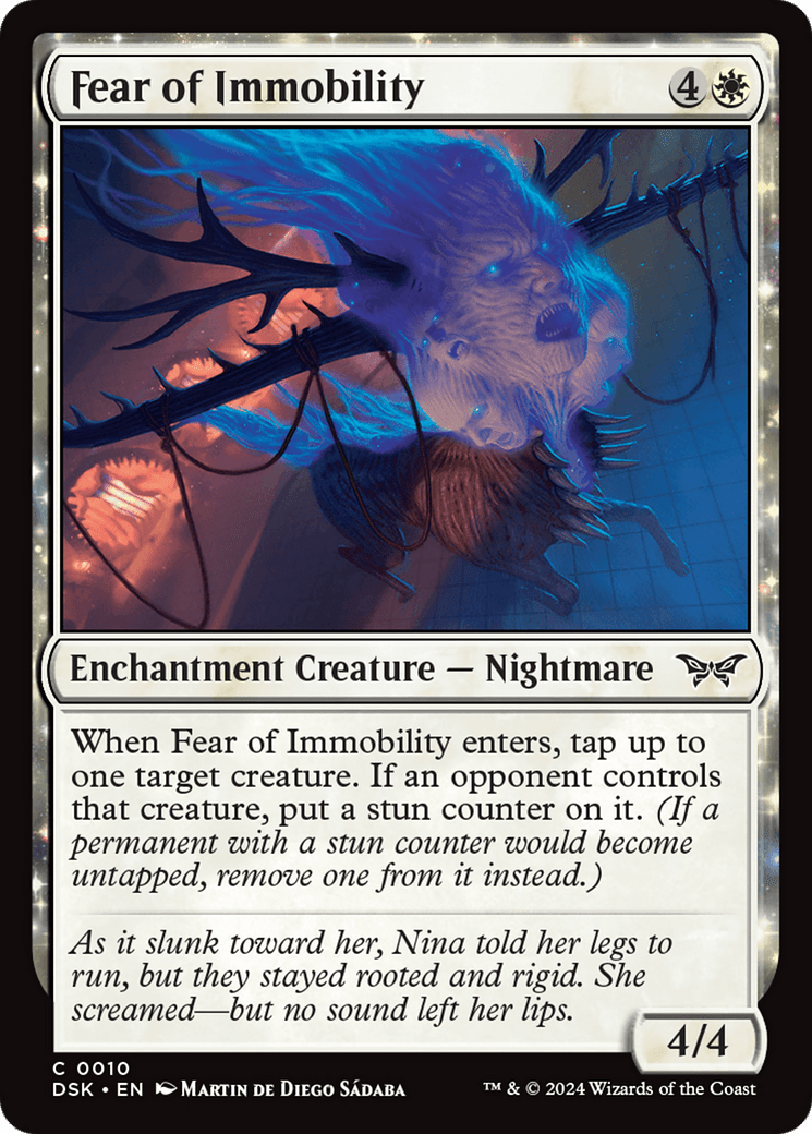 Fear of Immobility [Duskmourn: House of Horror] Foil