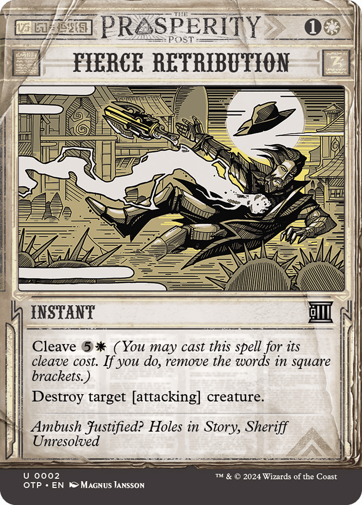 Fierce Retribution [Outlaws of Thunder Junction: Breaking News] Foil
