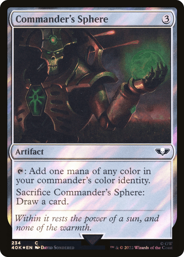 Commander's Sphere (234) (Surge Foil) [Warhammer 40,000]