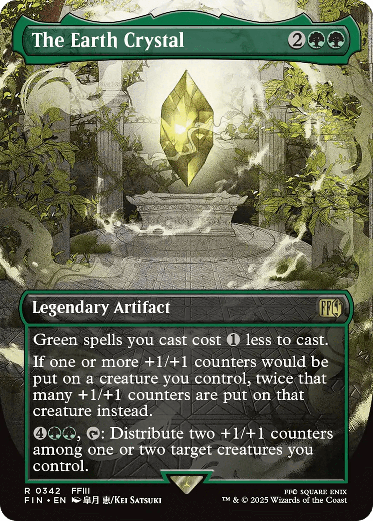 The Earth Crystal (Borderless) (342) [FINAL FANTASY]  Foil