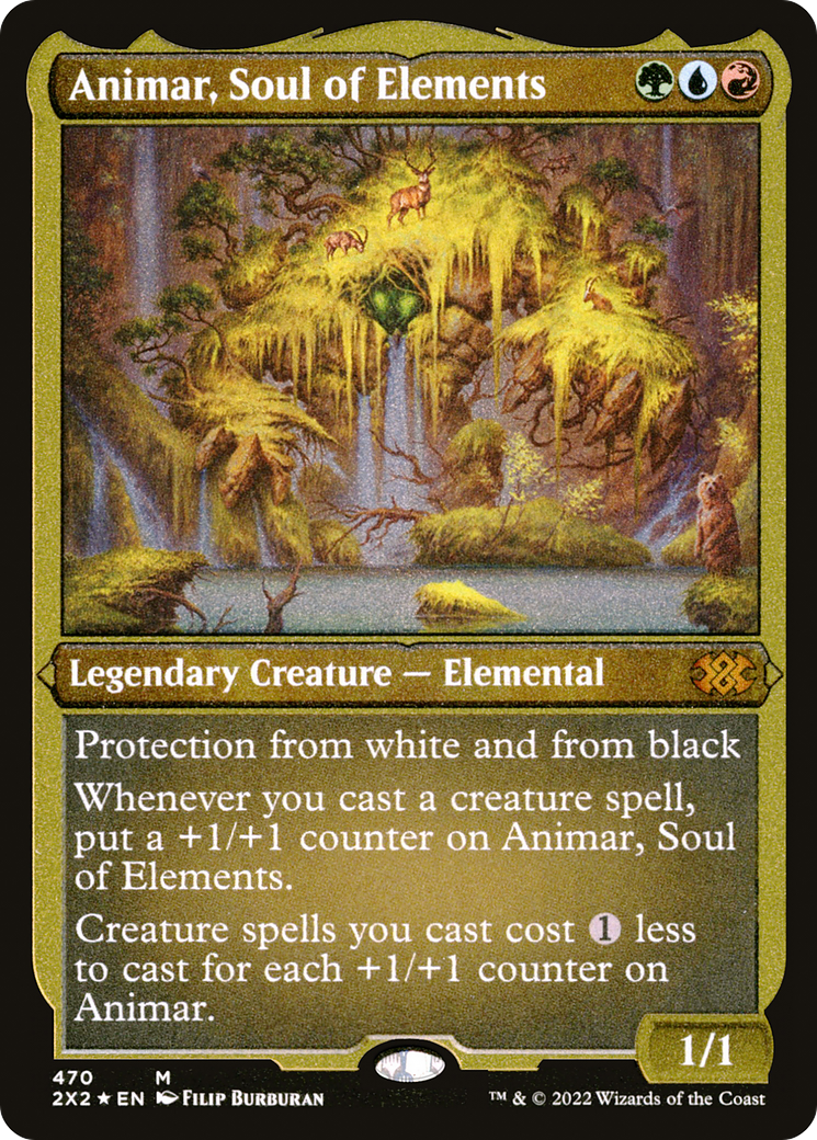 Animar, Soul of Elements (Foil Etched) |  Foil (470) [Double Masters 2022]